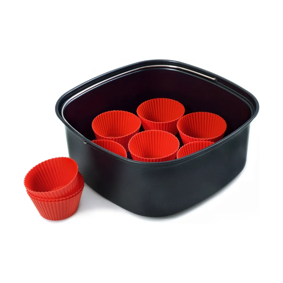 Philips Air fryer bakset XXL HD9956/00 extra stor 10 delar, Black Philips