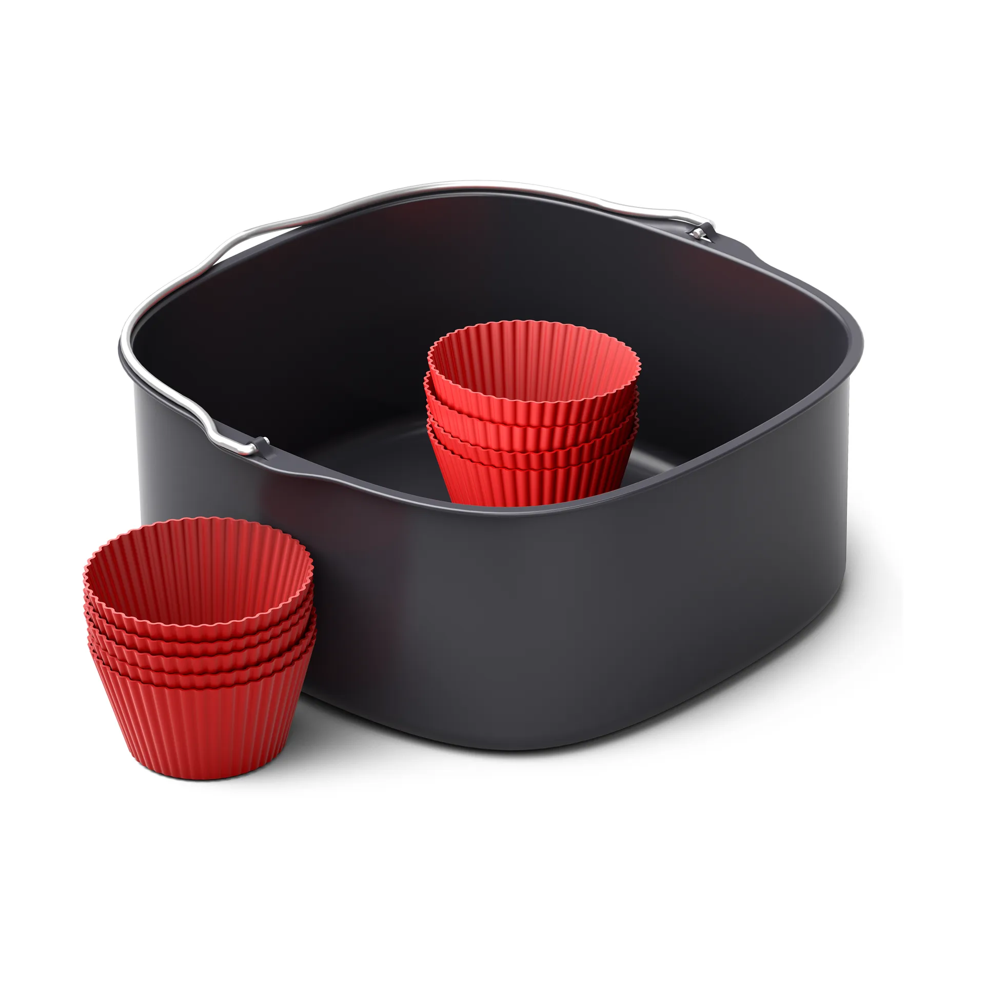 Philips Air fryer bakset XXL HD9957/00 10 delar, Black Philips