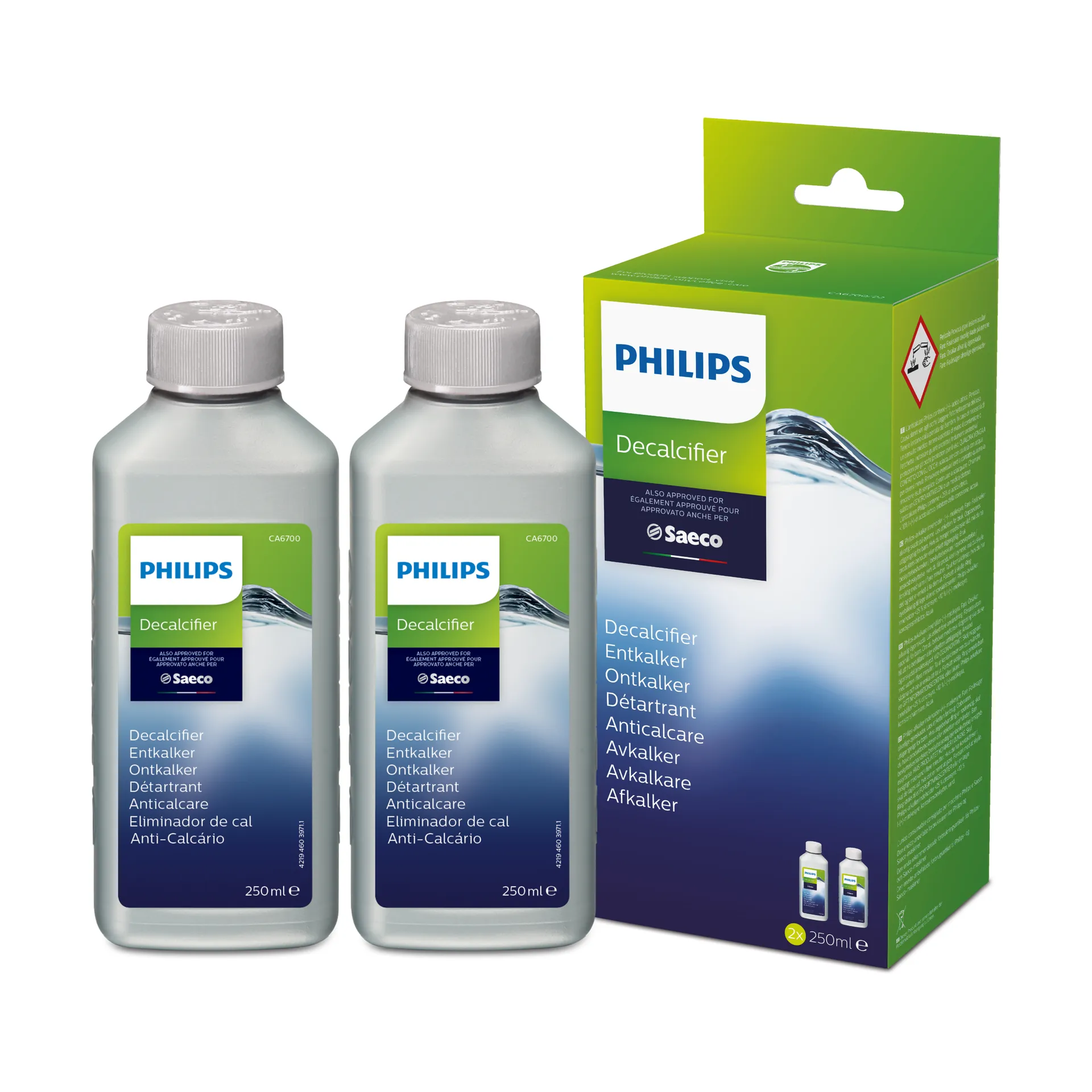 Saeco avkalkningsmedel CA6700/22 250 ml, 2-pack Philips