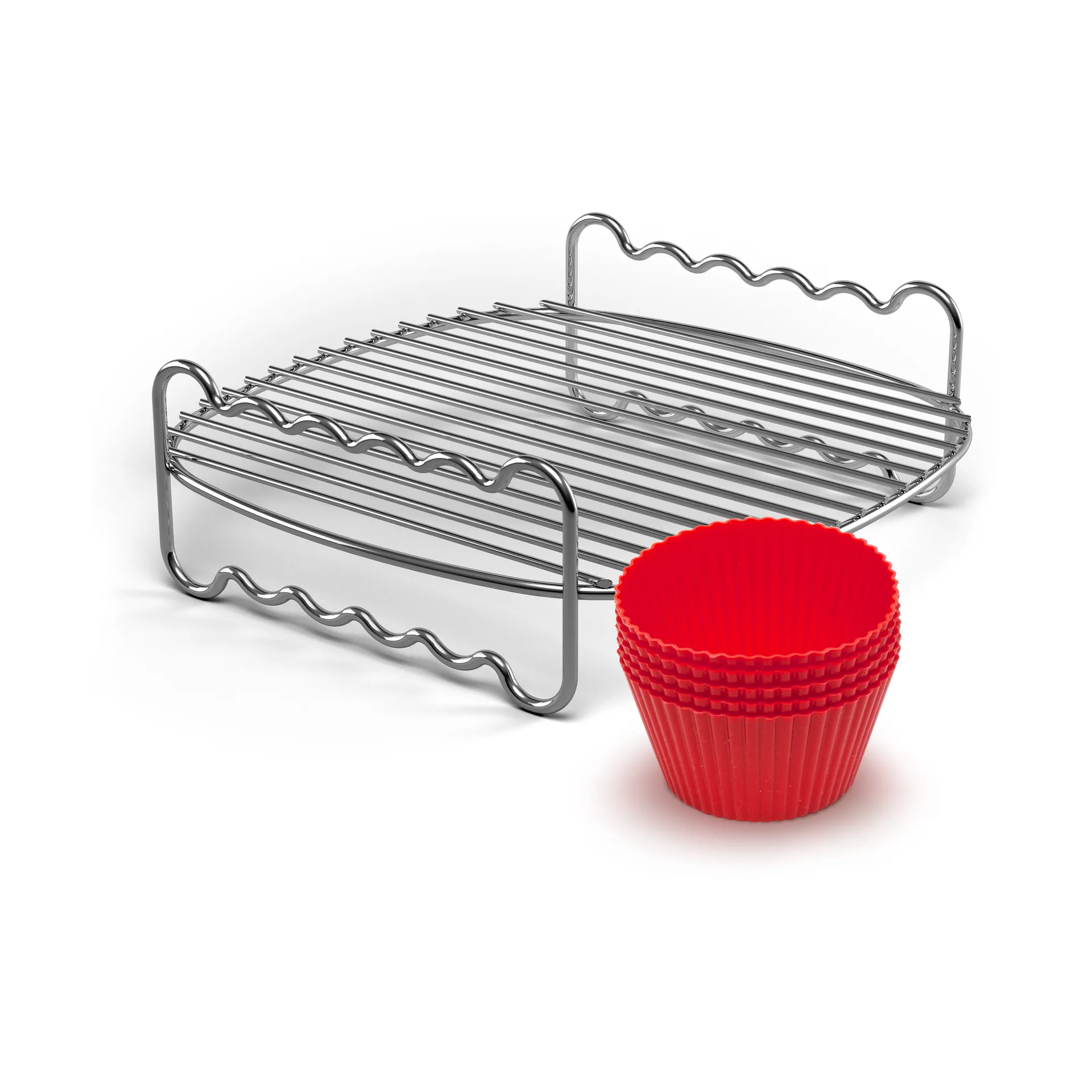 Viva Air fryer grillgaller muffinsformar HD9904/01, 8 delar Philips