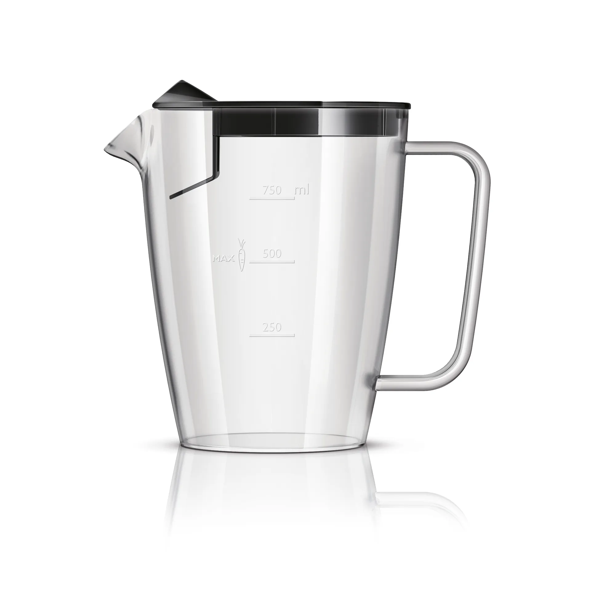 Viva råsaftcentrifug HR1855/70 2 L, Black Philips