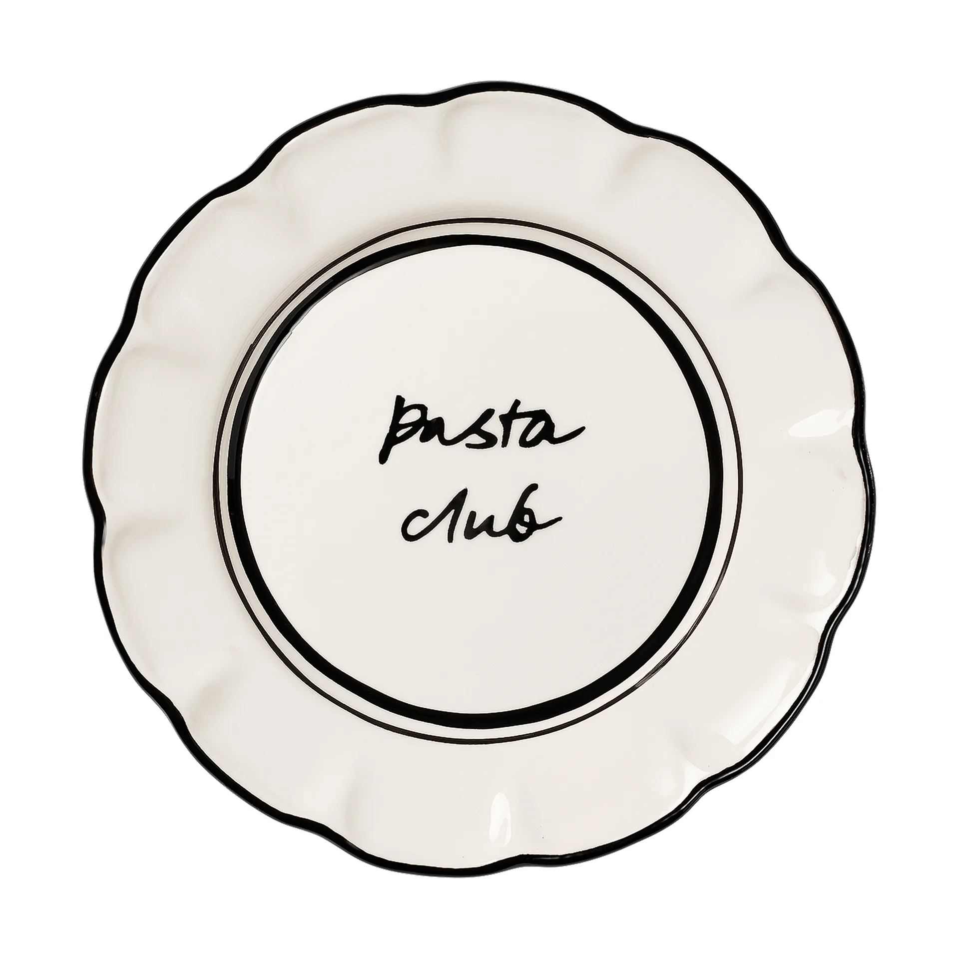 Bistro salladstallrik, Black, 21,5 cm Pick a Poppy