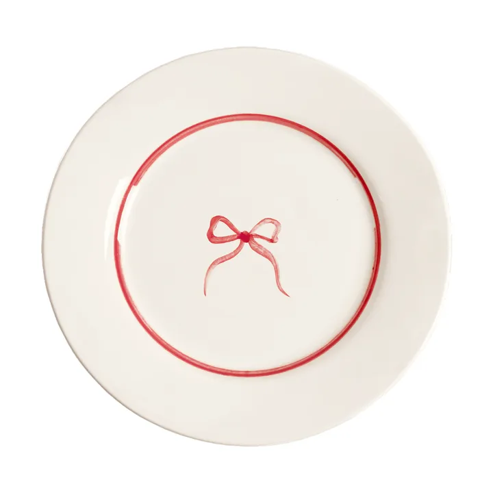 Bow salladstallrik - Dark Pink, 22 cm - Pick a Poppy