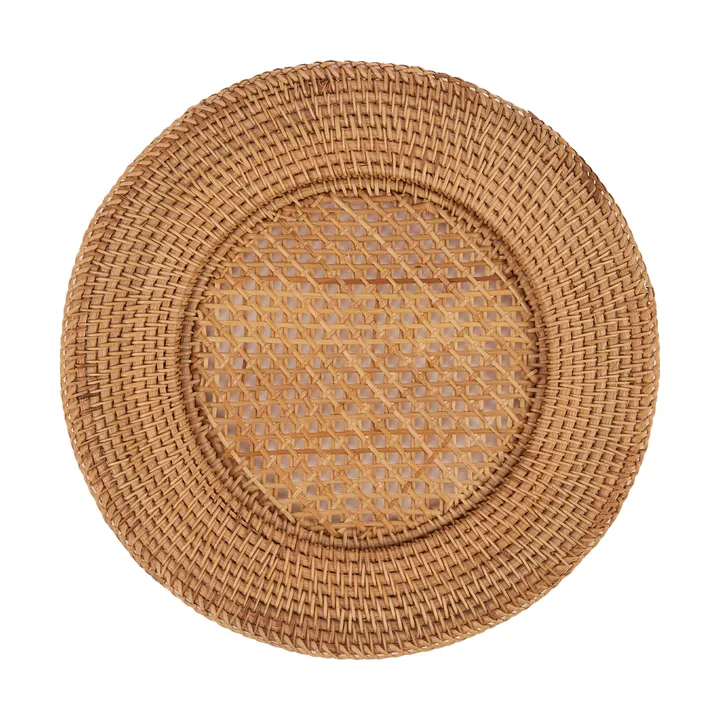 Classic Rattan bordstablett - Natural, 33 cm - Pick a Poppy