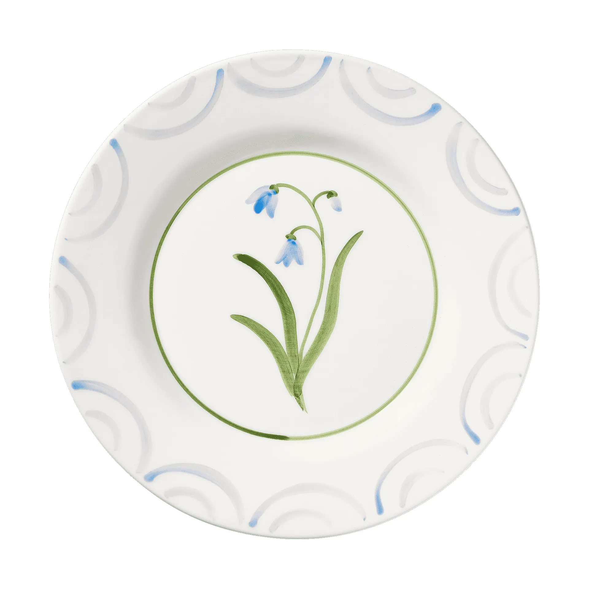Cottage Flower tallrik, Light Blue, 28 cm Pick a Poppy