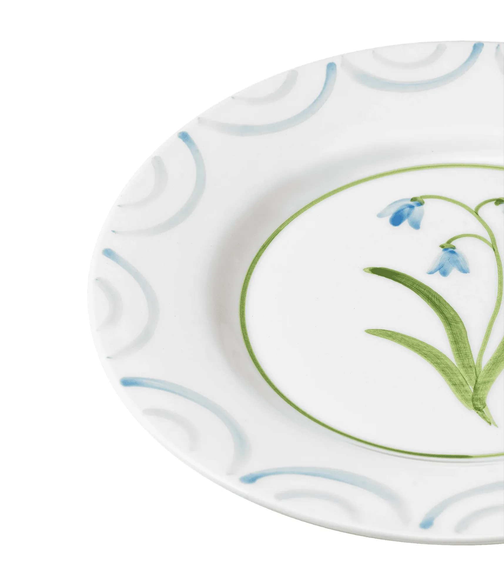 Cottage Flower tallrik, Light Blue, 28 cm Pick a Poppy
