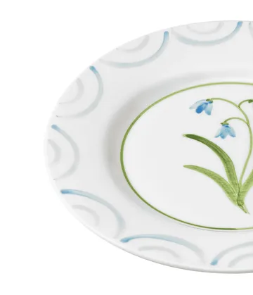 Cottage Flower tallrik - Light Blue, 28 cm - Pick a Poppy