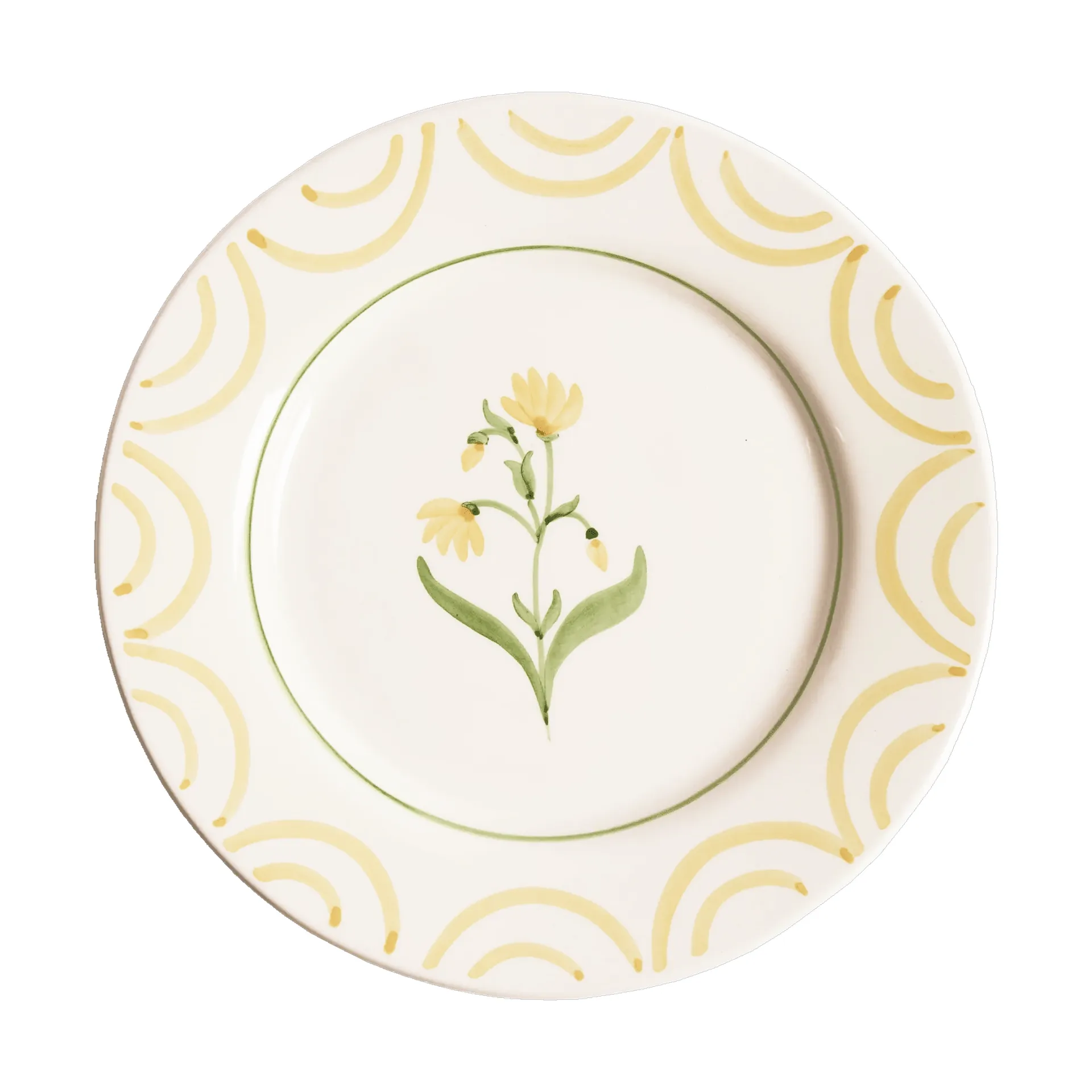 Cottage Flower tallrik, Yellow, 28 cm Pick a Poppy