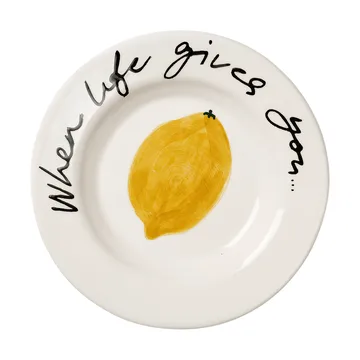 Lemon tapastallrik - Yellow, 15 cm - Pick a Poppy