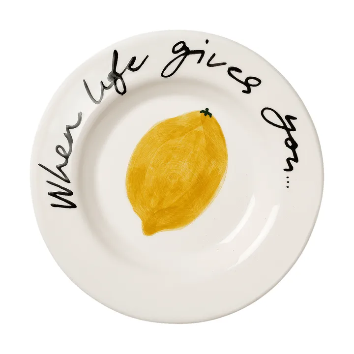 Lemon tapastallrik - Yellow, 15 cm - Pick a Poppy