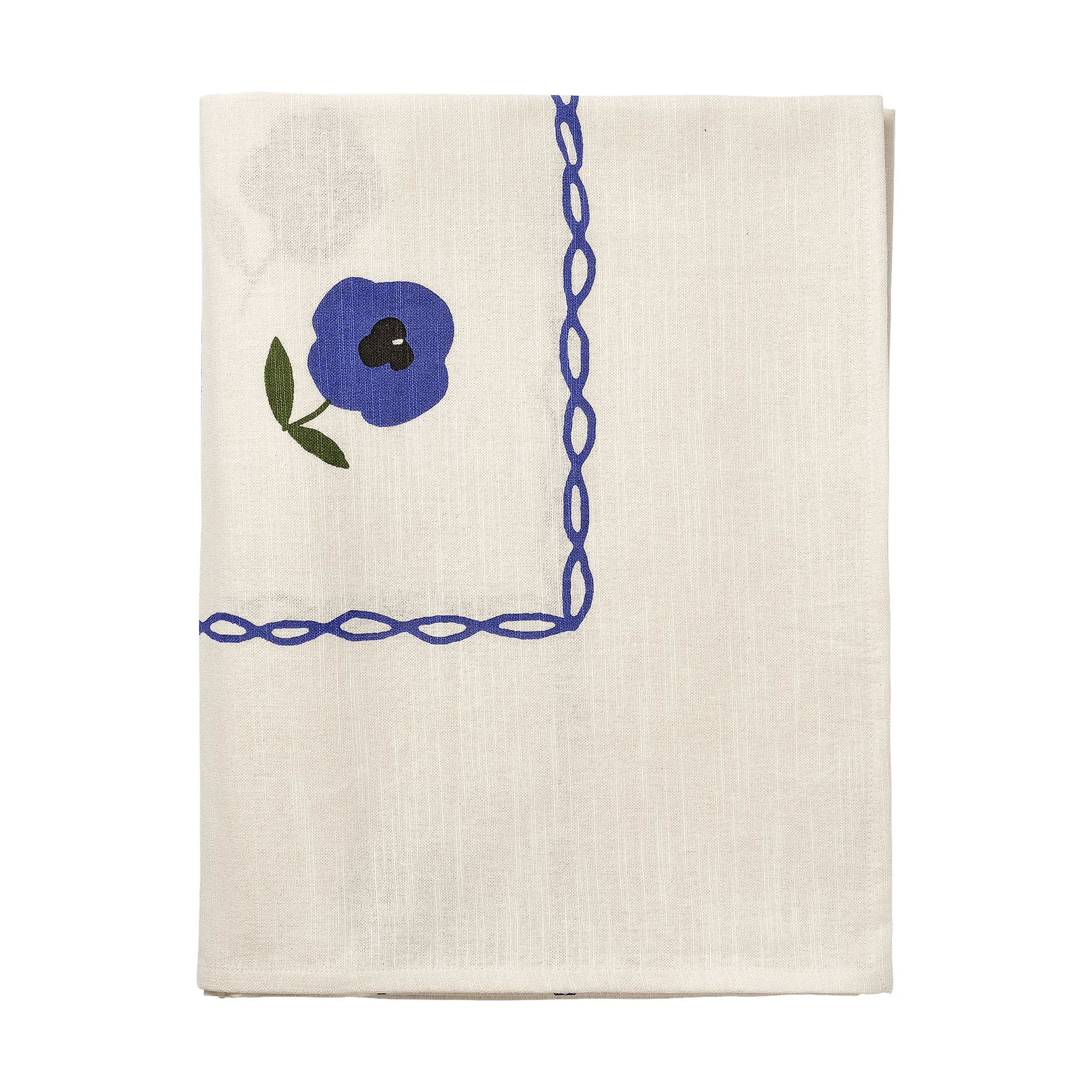 Madelen Möllard Pansy bordsduk, Blue, 350x150 cm Pick a Poppy