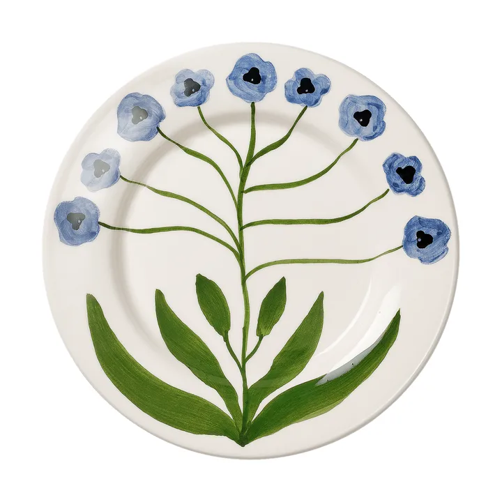 Madelen Möllard Pansy salladstallrik - Blue, 22 cm - Pick a Poppy