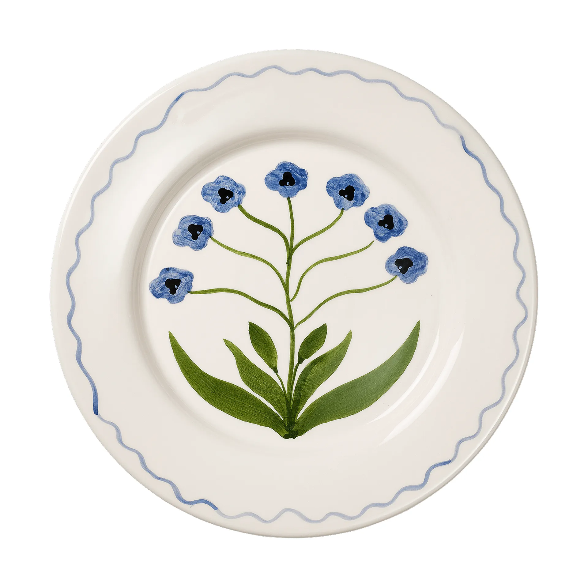 Madelen Möllard Pansy tallrik, Blue, 28 cm Pick a Poppy