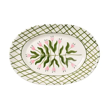 Madelen Möllard Tulip serveringsfat - Green, 38.5 cm - Pick a Poppy