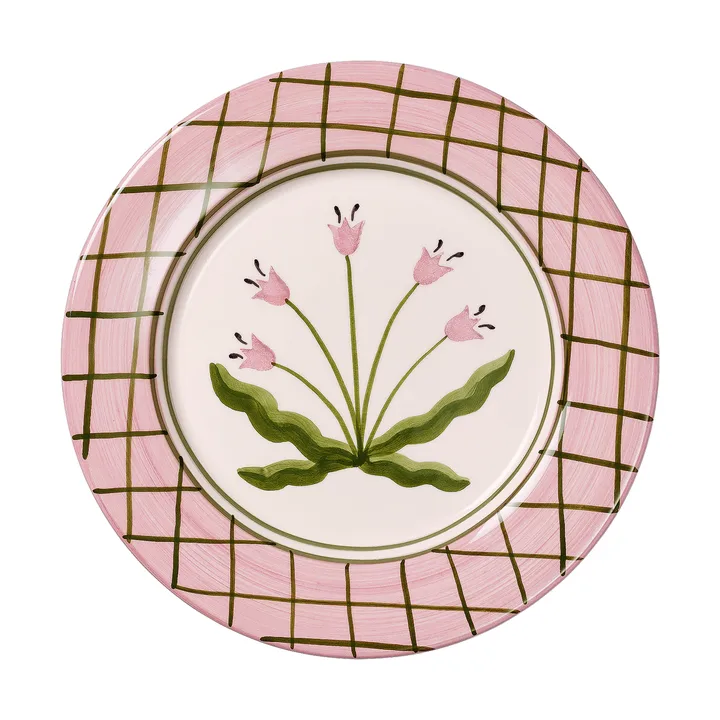 Madelen Möllard Tulip tallrik - Pink, 28 cm - Pick a Poppy