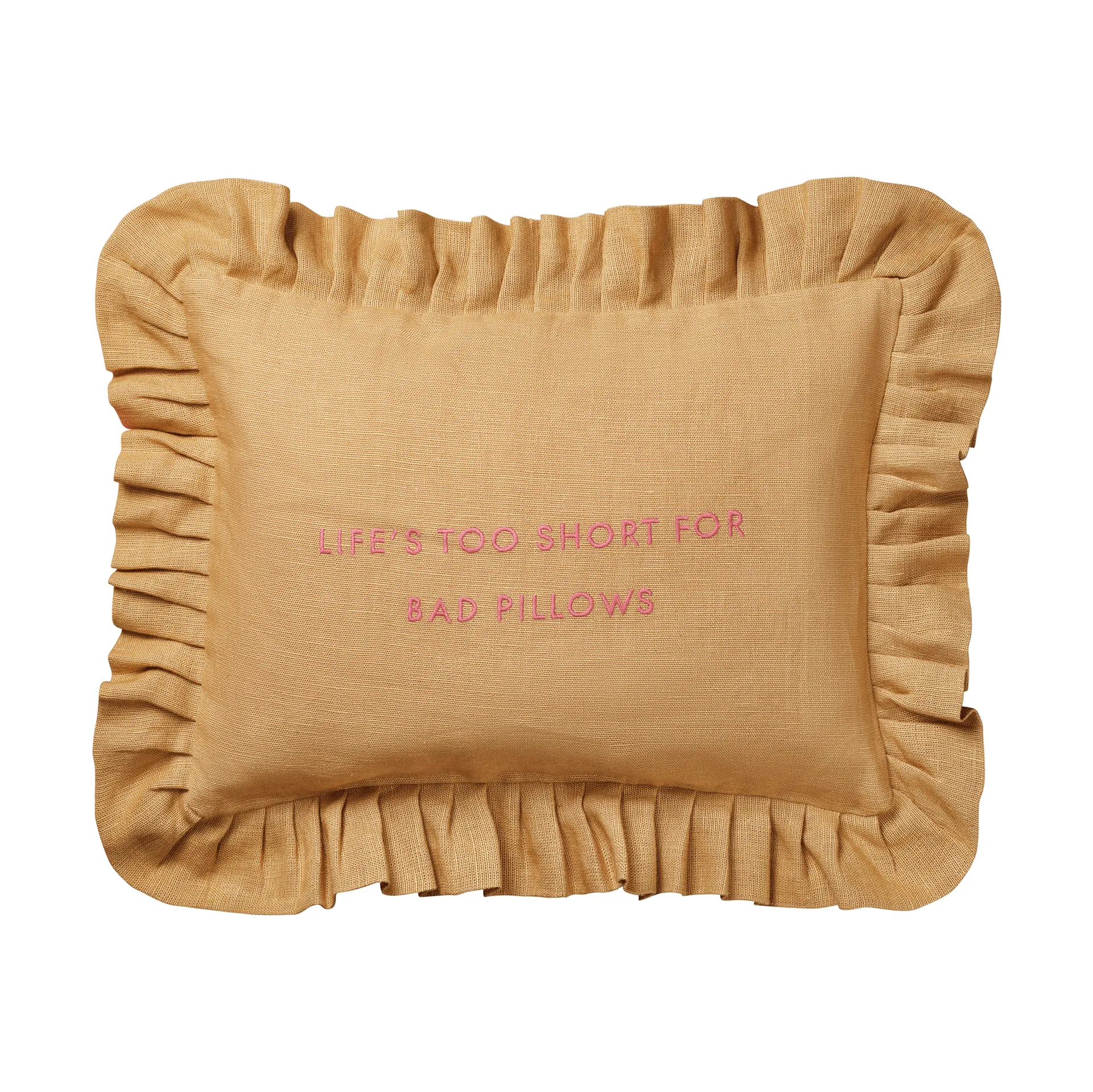 Quote kuddfodral, Harvest yellow, 30x40 cm Pick a Poppy