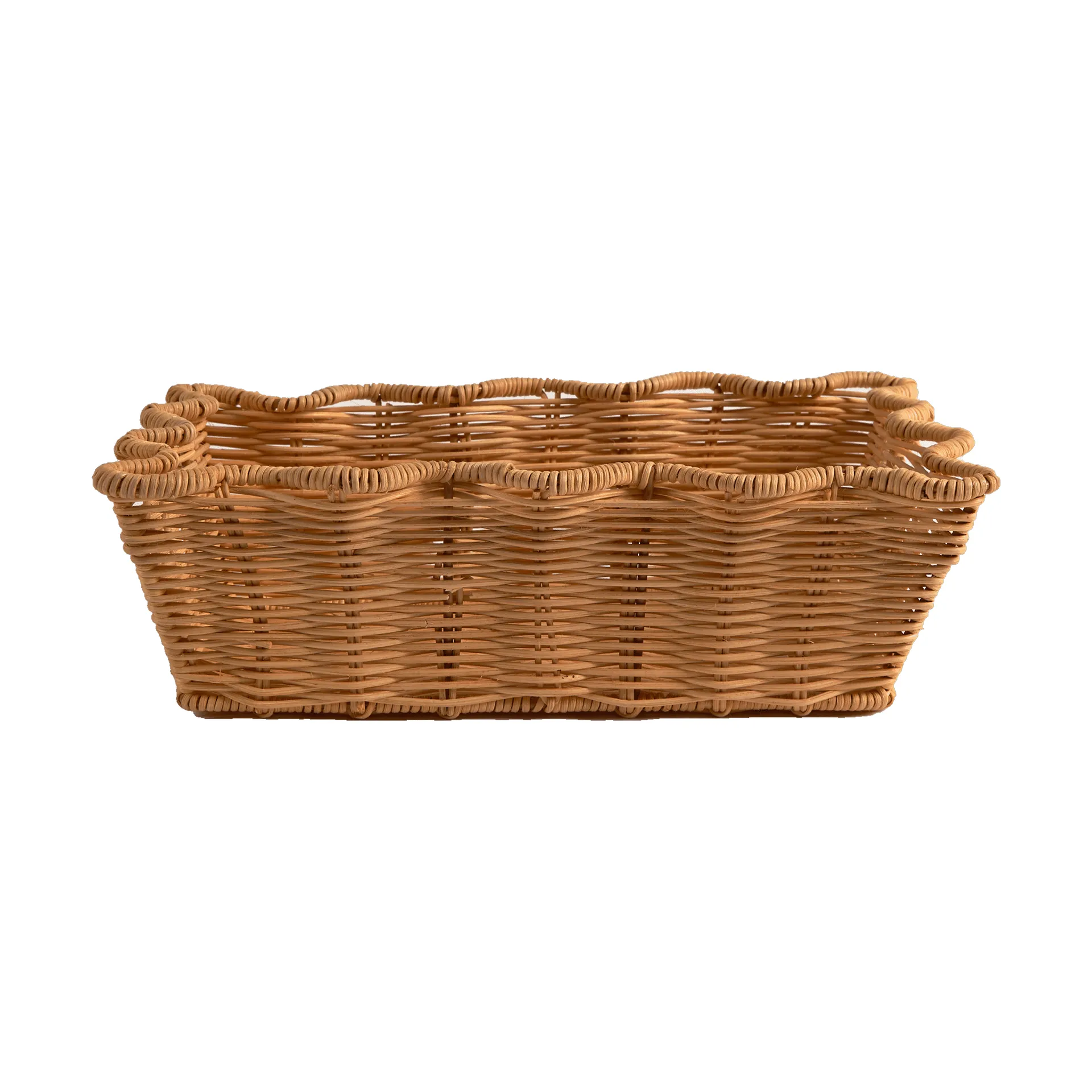 Scallop Rattan korg, Natural, 20x30 cm Pick a Poppy