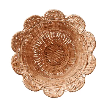 Scallop Rattan vas - Natural, 30x31 cm - Pick a Poppy