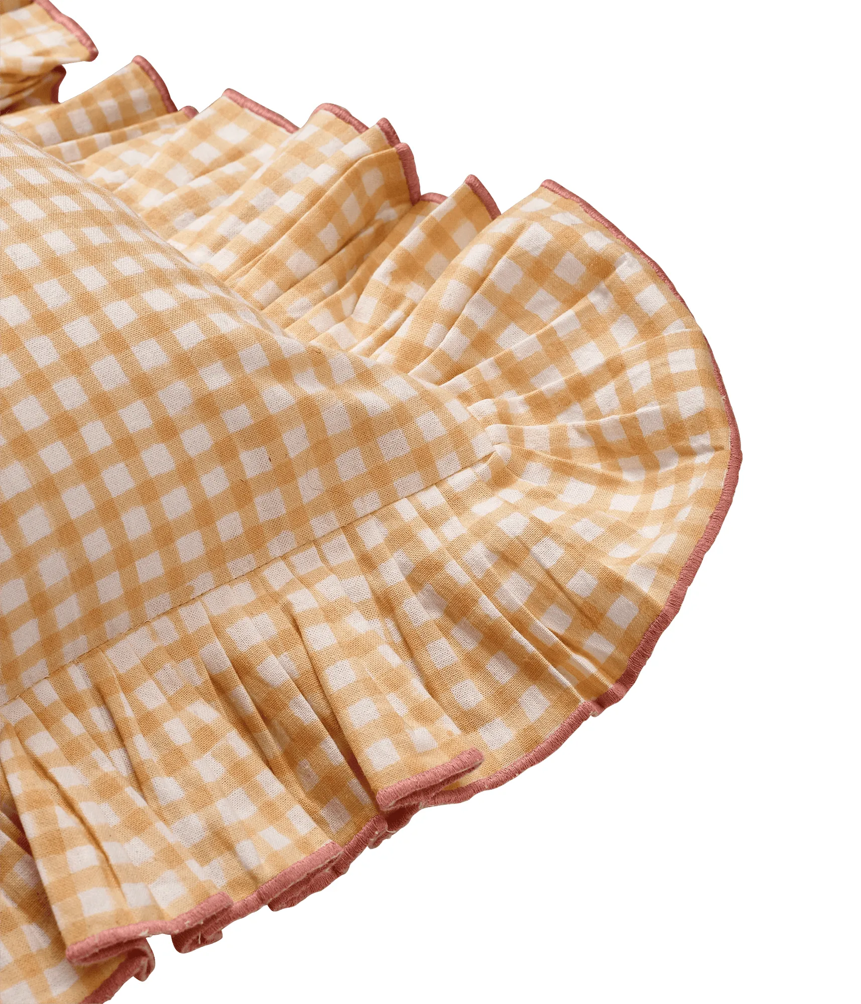 Vichy kuddfodral, Light Yellow, 40x40 cm Pick a Poppy