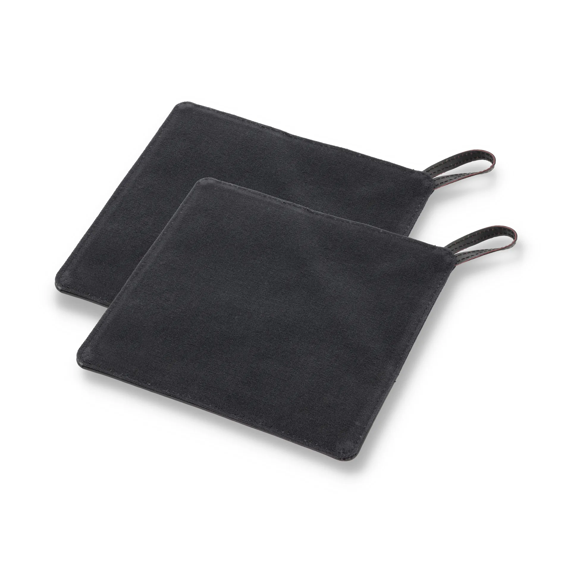 Pillivuyt Gourmet grytlapp 20,5x20,5 cm 2-pack, Svart läder Pillivuyt