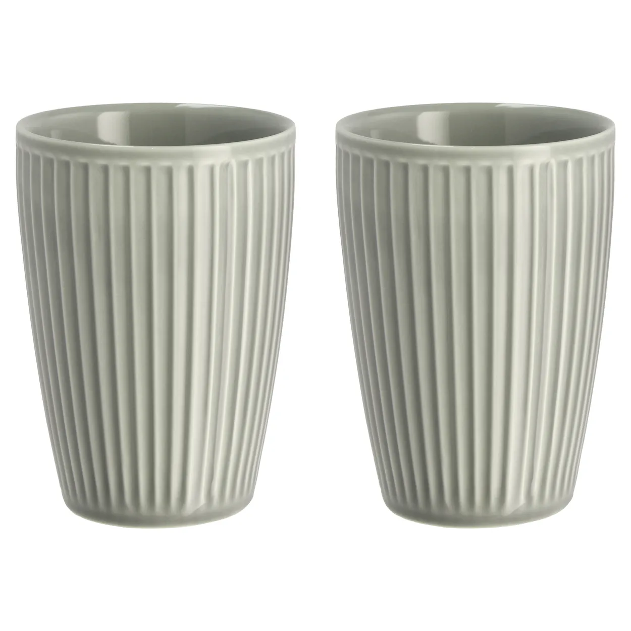 Pillivuyt Pliss&eacute; Termosmugg 25 cl 2-pack Arctic ice