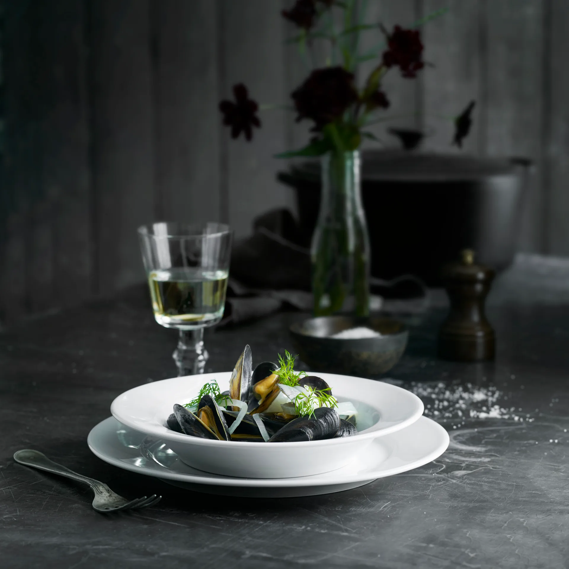 Sancerre tallrik djup Ø 22 cm, Vit Pillivuyt