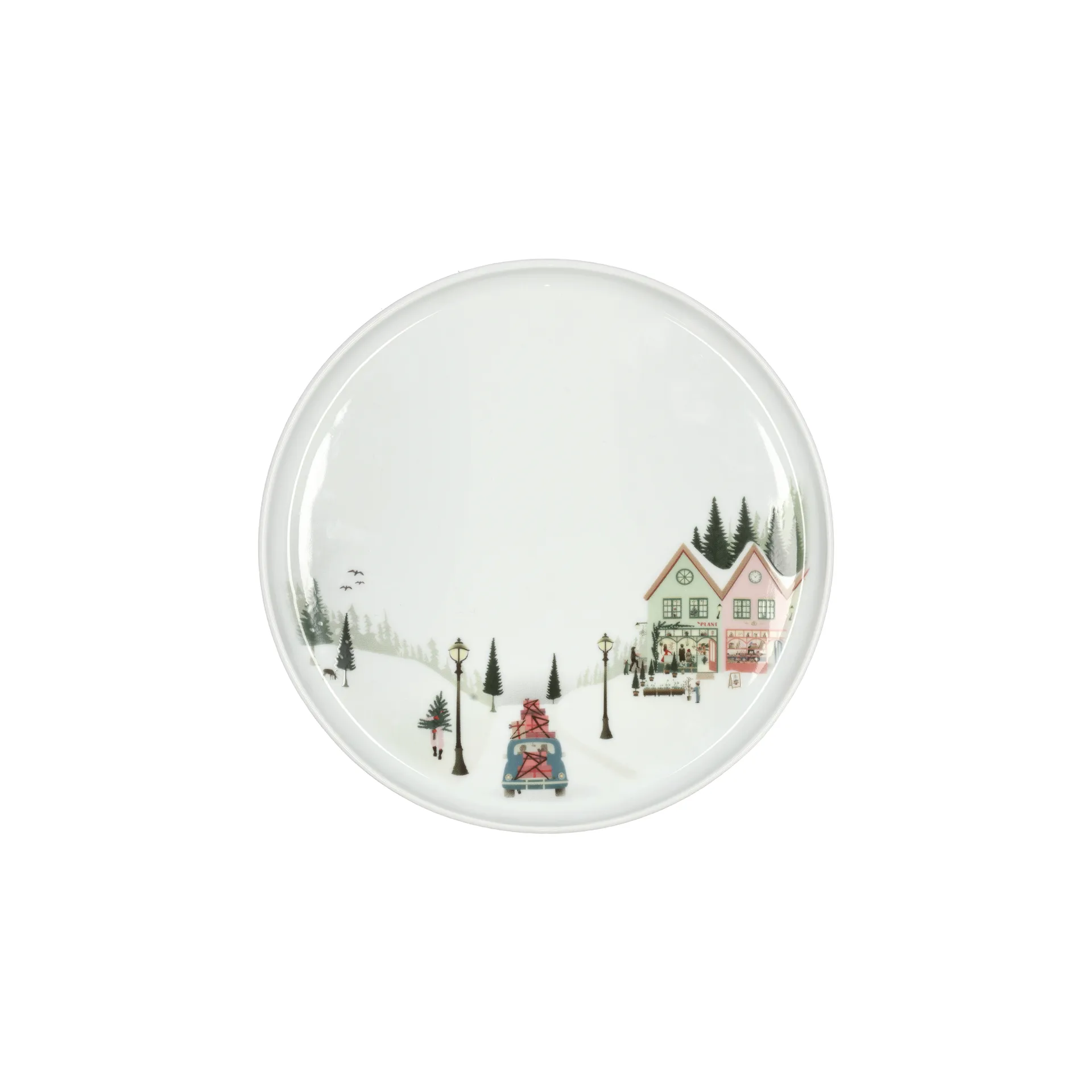Tallrik flat rak kant Vinter 20 cm, Vit Pillivuyt
