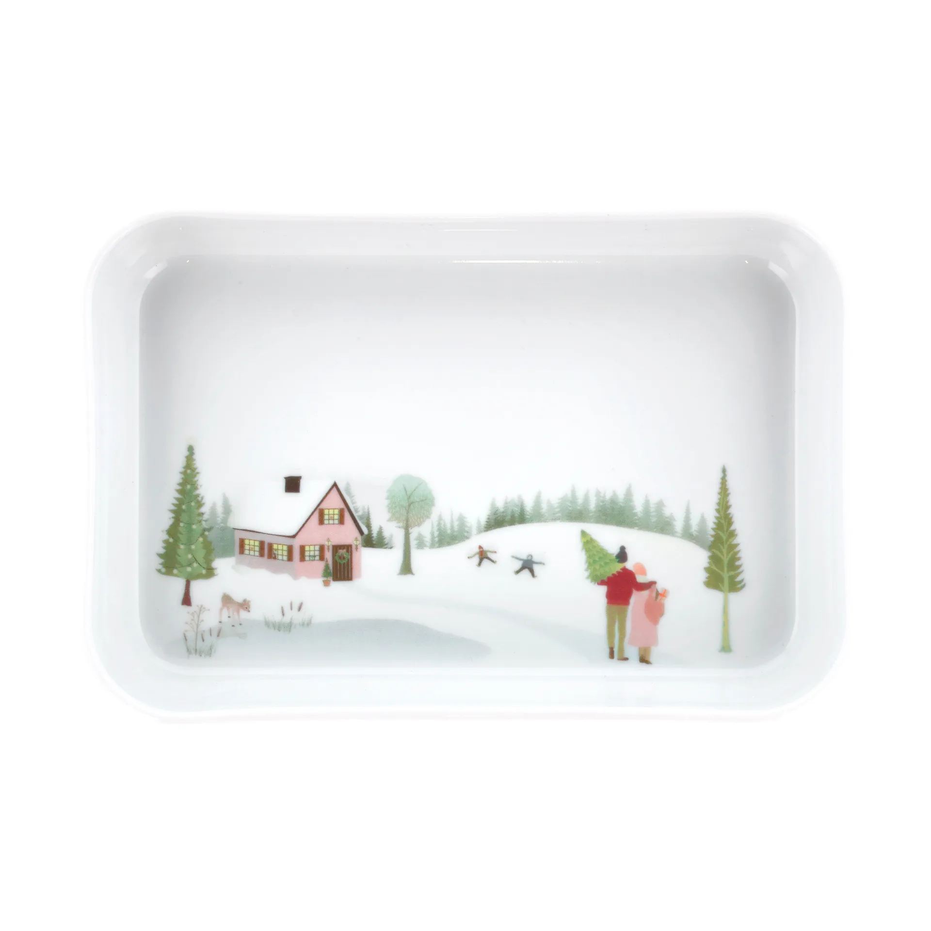 Vinter fat 12x18 cm, Vit Pillivuyt