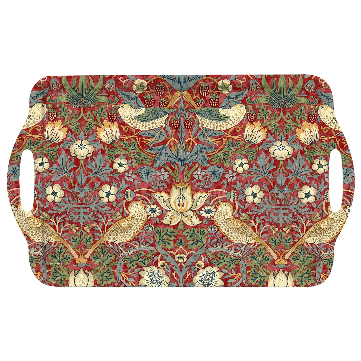 Produktfoto för Pimpernel Strawberry Thief Röd Bricka Stor