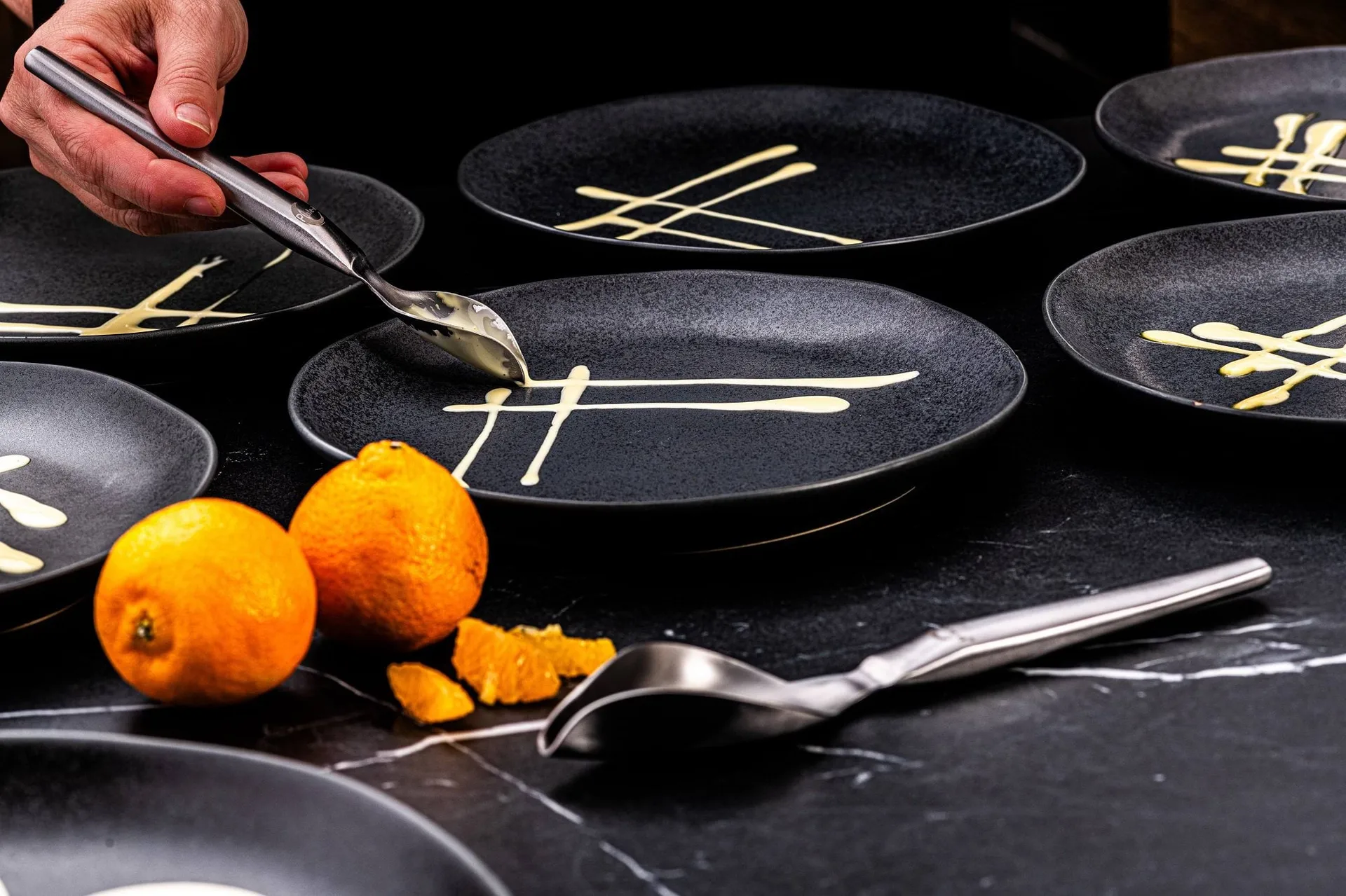 Plate-it dekorationsskedar, Rostfritt stål, 2-pack Plate It