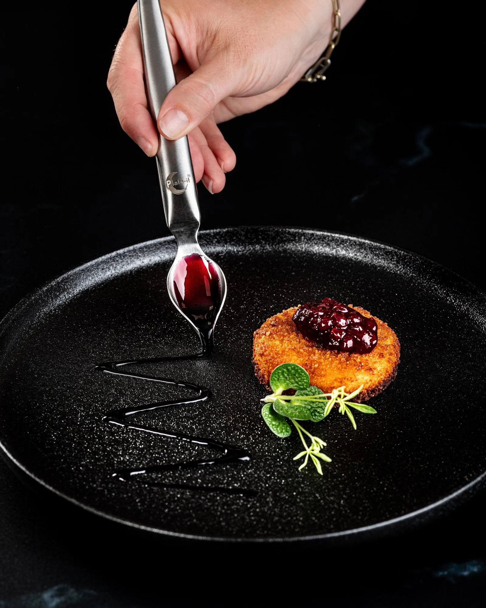 Plate-it dekorationsskedar, Rostfritt stål, 2-pack Plate It