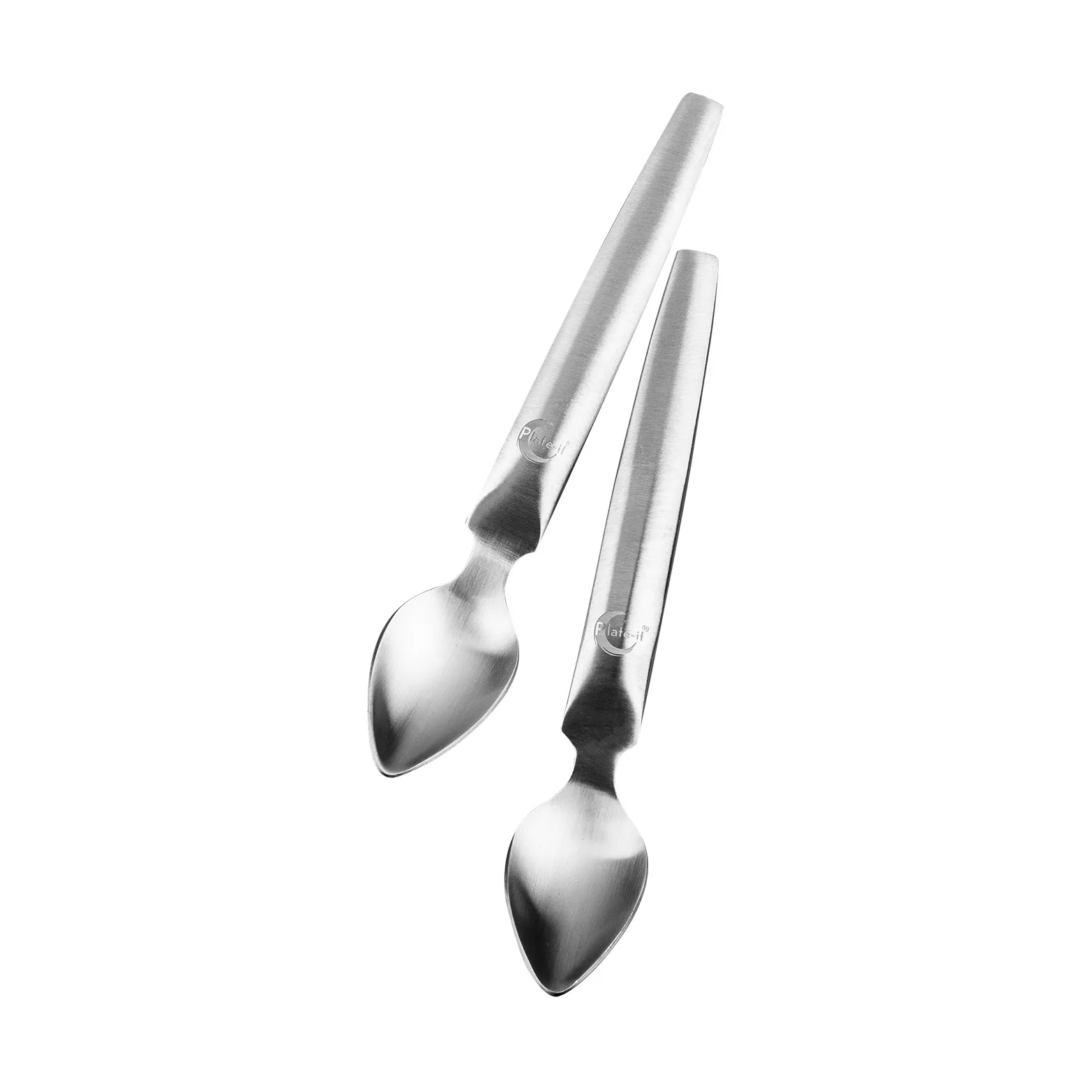 Plate-it quenellskedar 2-pack, Rostfritt stål Plate It