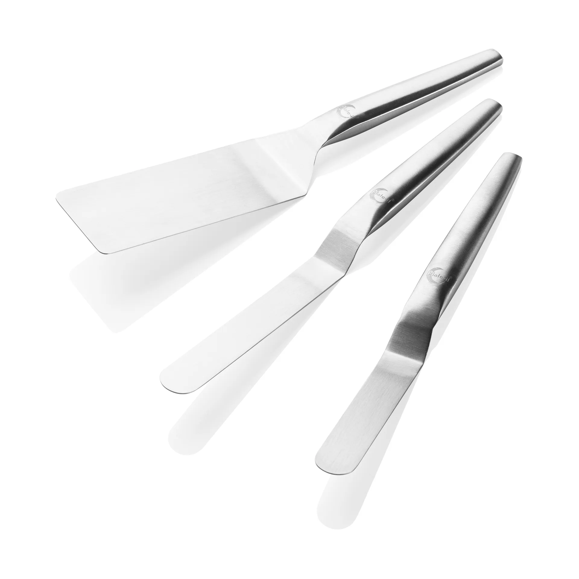 Plate It Plate-it spatel Rostfritt stål, 3 delar