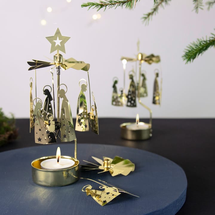 Änglaspel krubba familj, Guld Pluto Design