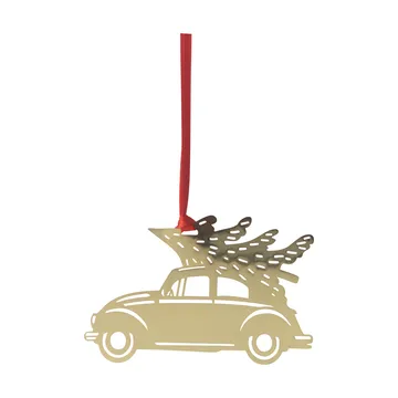 Christmas car julgranshänge - Guld - Pluto Design