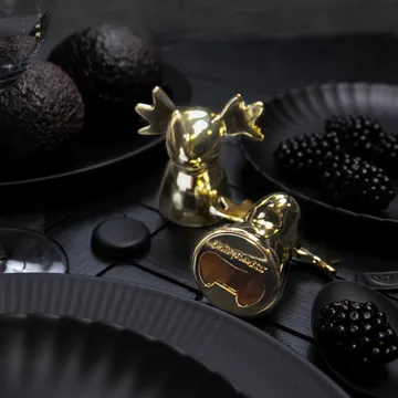 Kapsylöppnare älg - Guld - Pluto Design