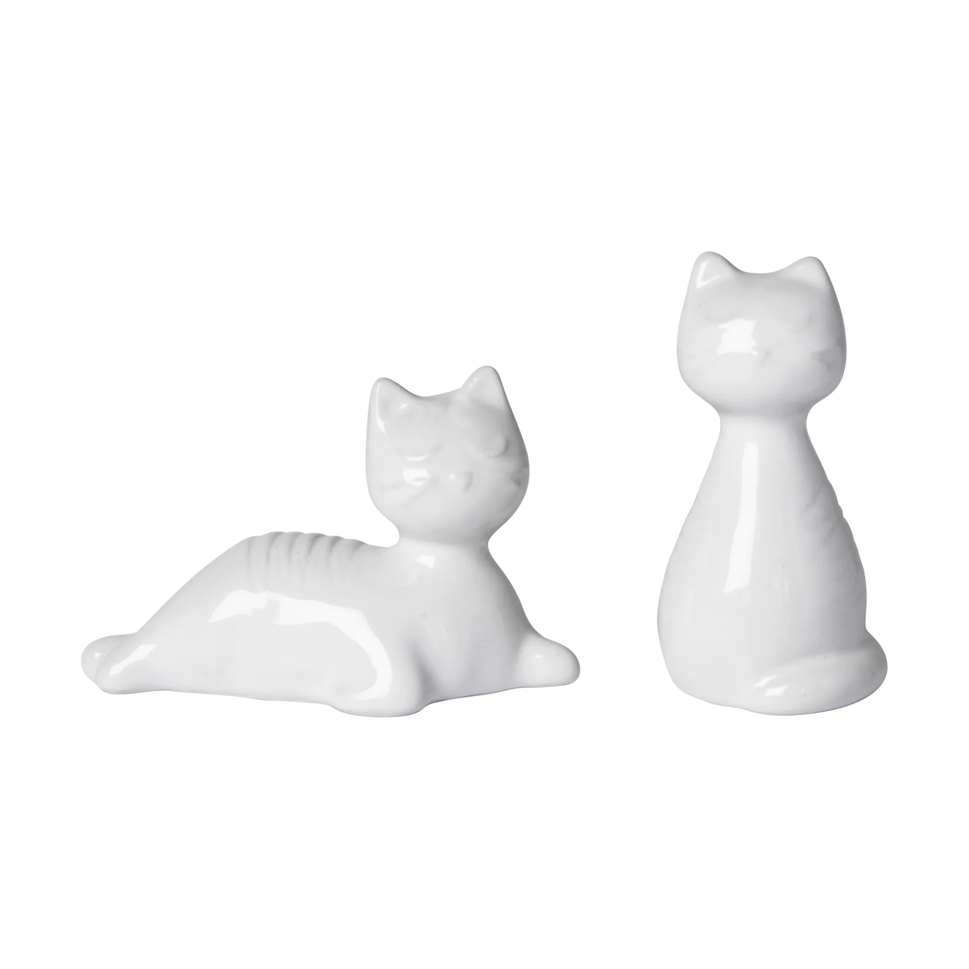 Katt salt & pepparströare, Vit Pluto Design