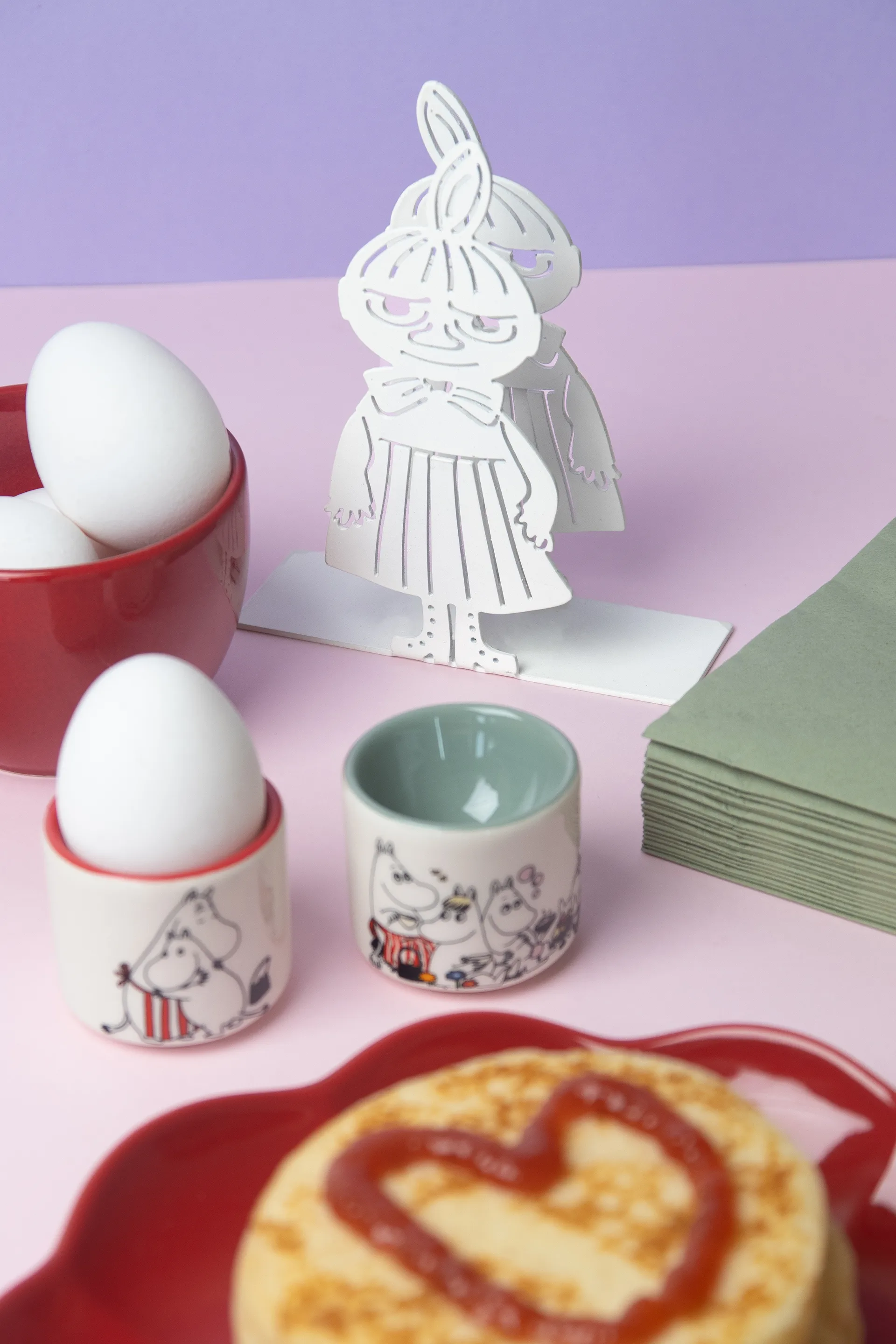 Lilla My servettställ, Vit-multi Pluto Design