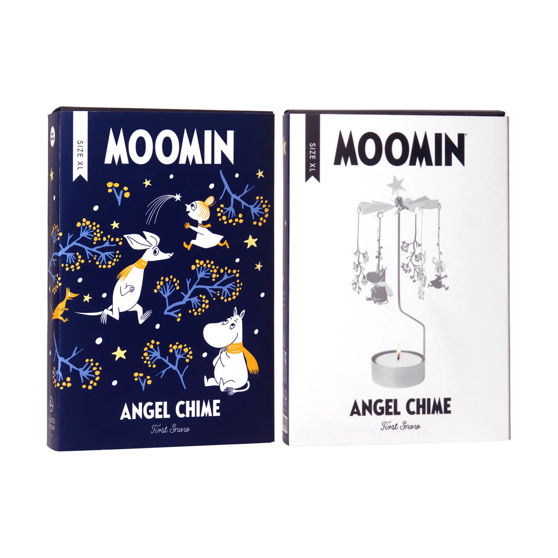 Mumin änglaspel XL, First snow, silver Pluto Design