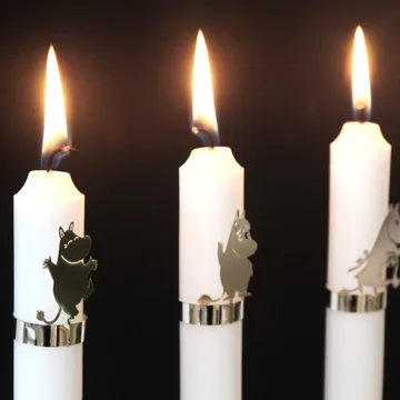 Mumin ljusdekoration 4-pack - Silver - Pluto Design