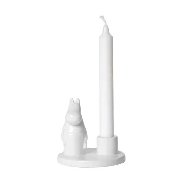 Muminmamma ljusstake keramik - Vit - Pluto Design