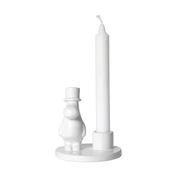 Muminpappa ljusstake keramik - Vit - Pluto Design