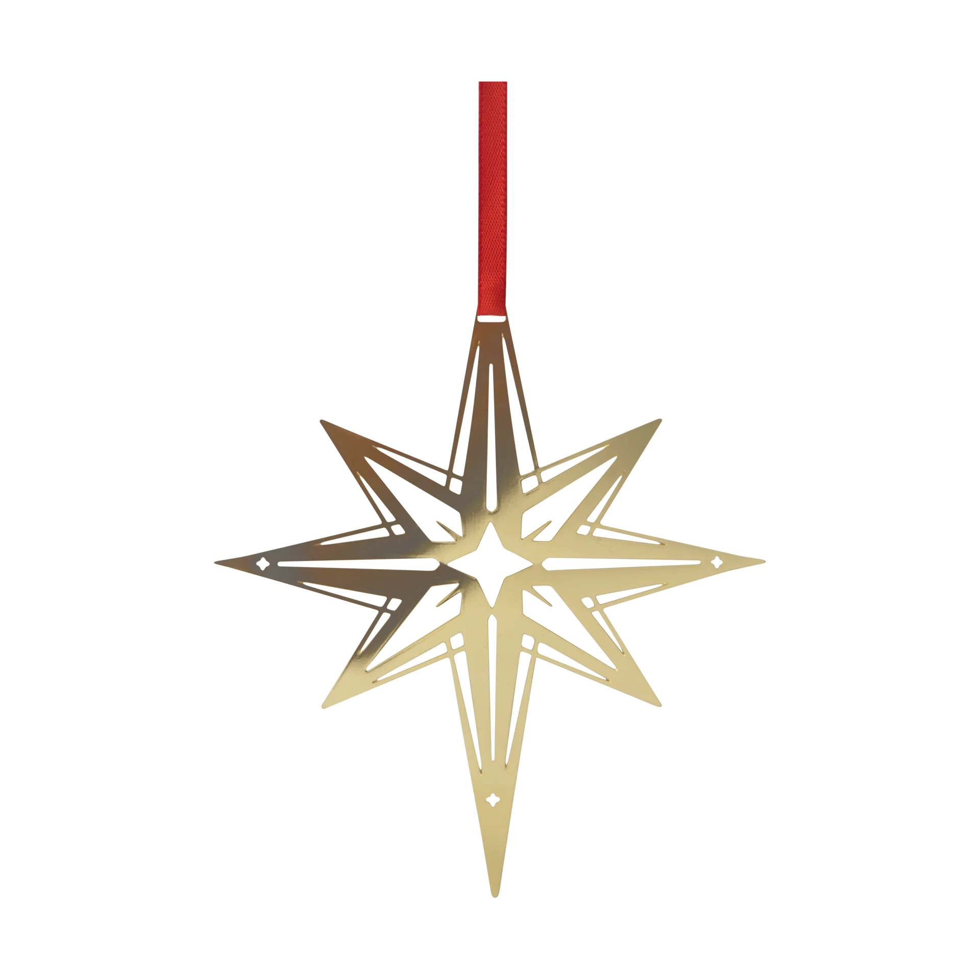 Northern Star L julhänge, Guld Pluto Design