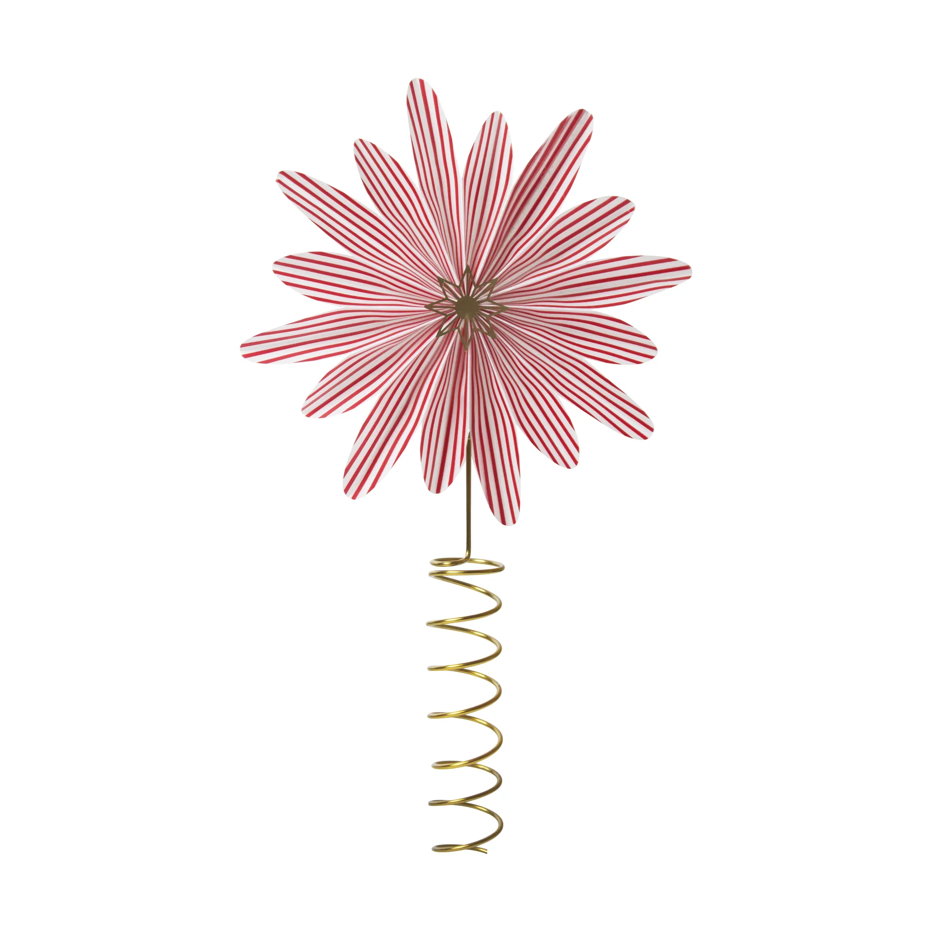 Polkagris toppstjärna, Röd-vit Pluto Design