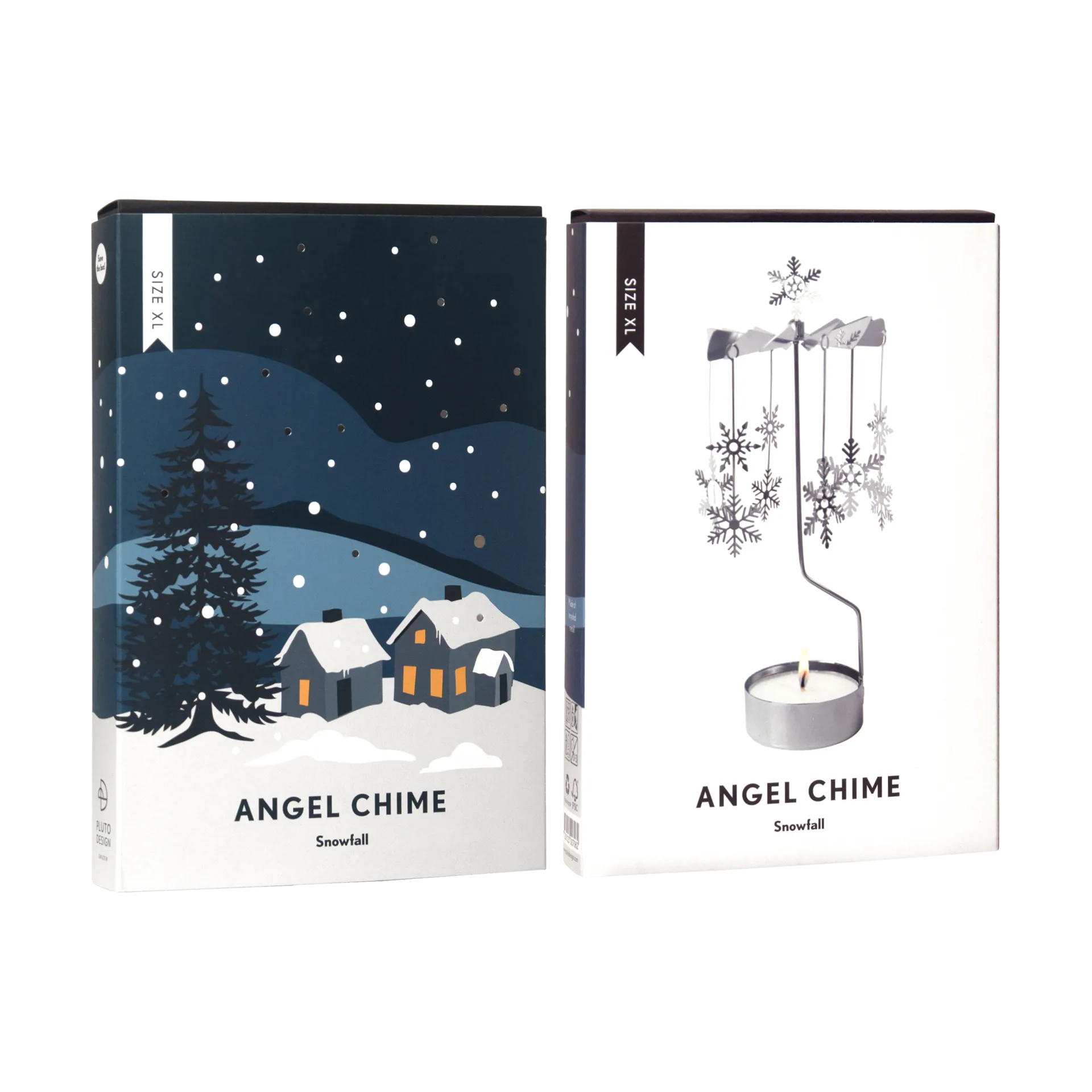Snowfall änglaspel XL, Silver Pluto Design