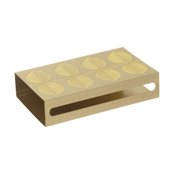 Läs mer om Pluto Design Stig L Berså tändsticksfodral 6,8x12 cm Guld