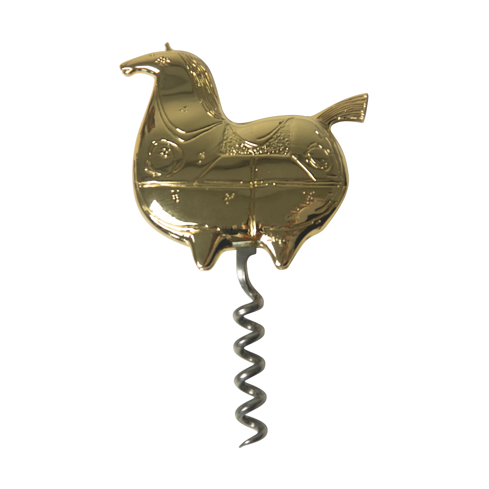 Stig L Springare korkskruv, Guld Pluto Design