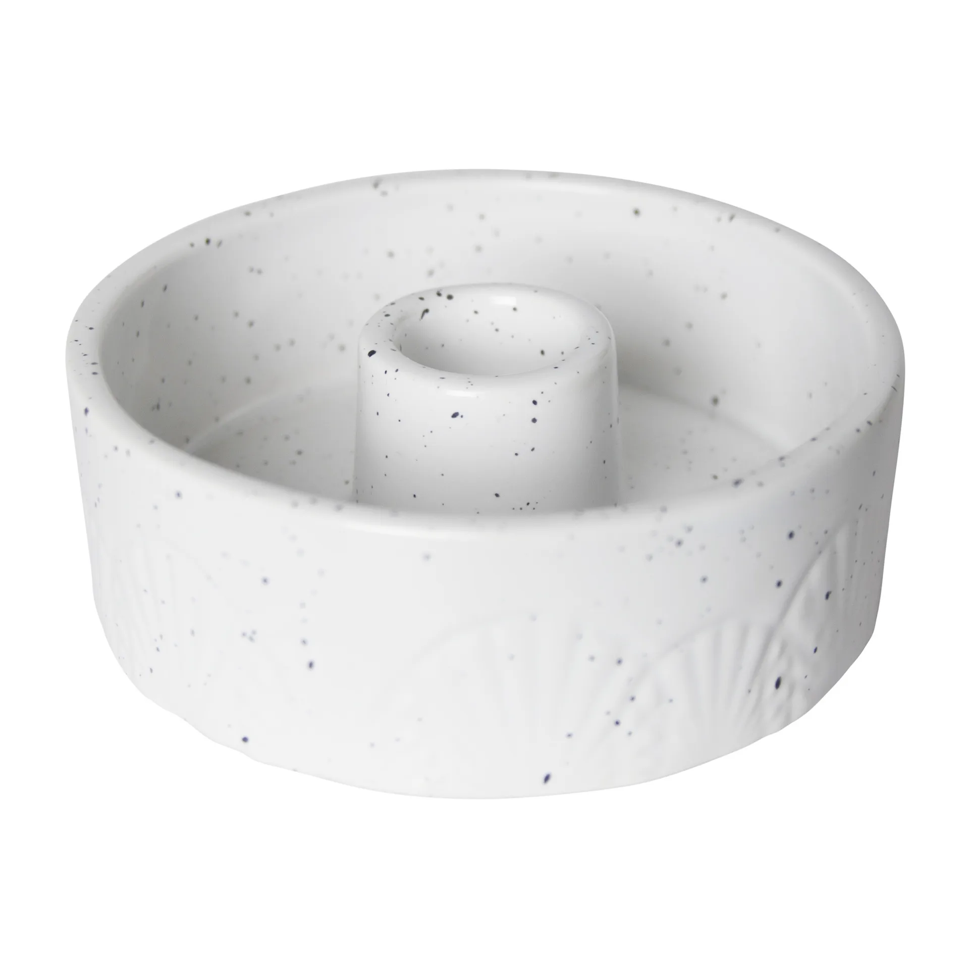 Sun ljusstake keramik, Vit-prickig Pluto Design