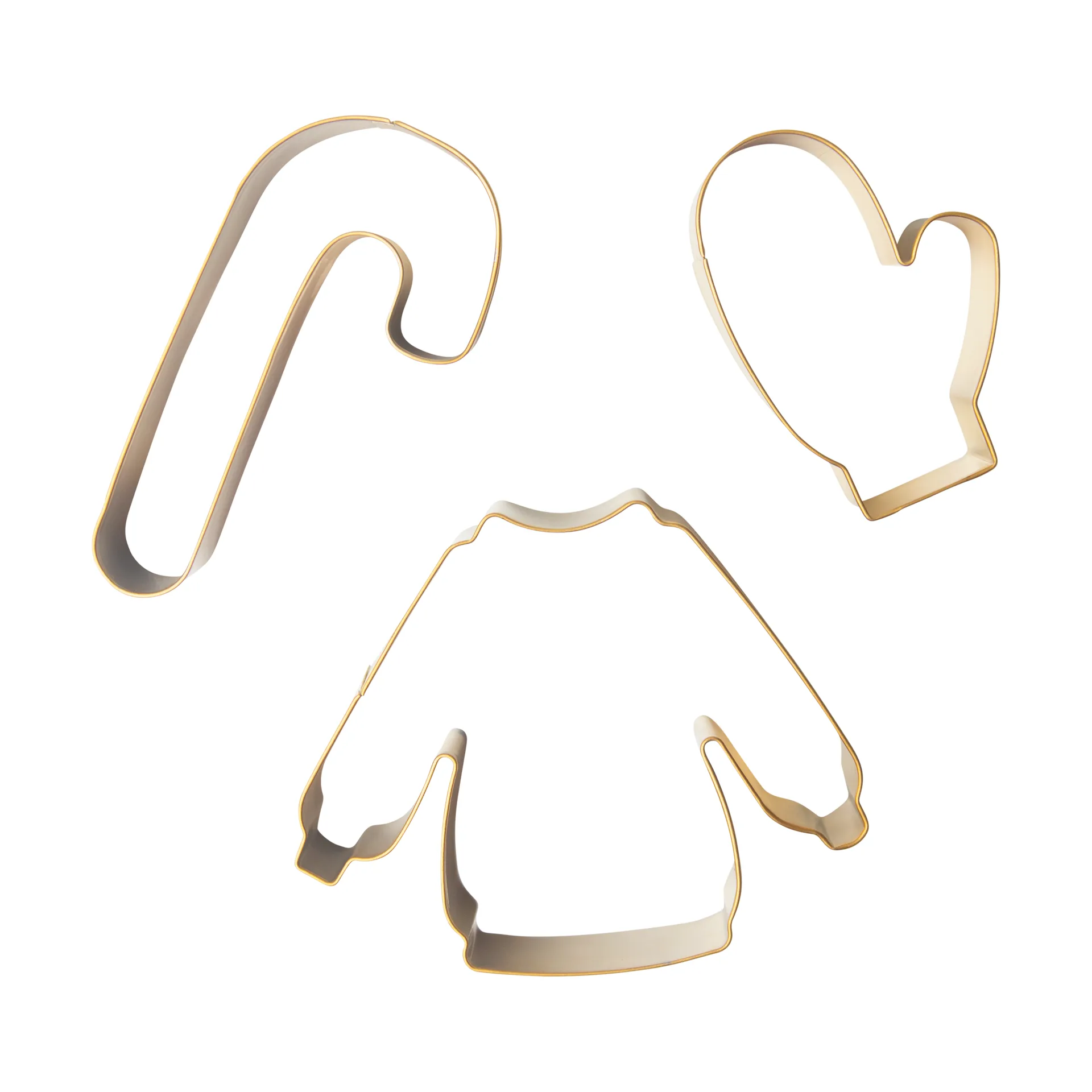 Winter pepparkaksform 3 delar, Guld Pluto Design