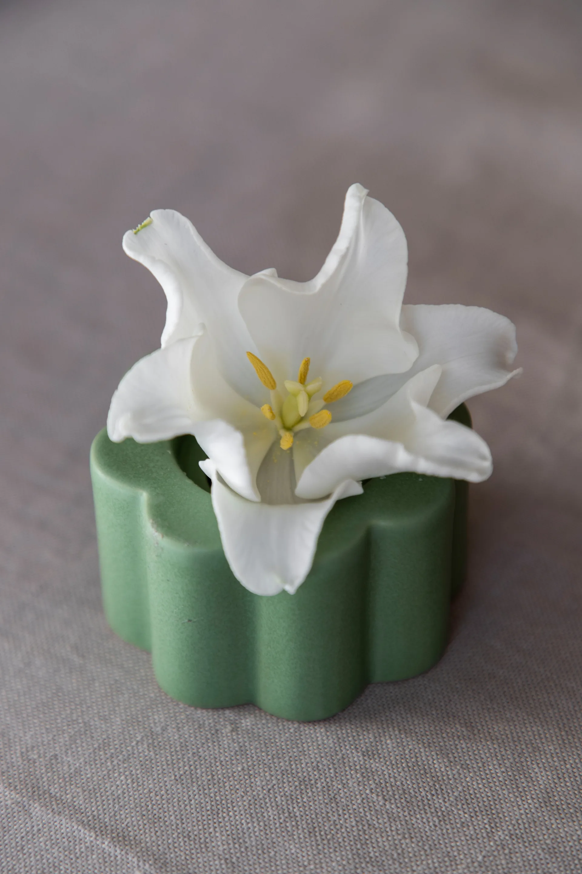 Birgit vas/ljusstake 5 cm, Olive PotteryJo